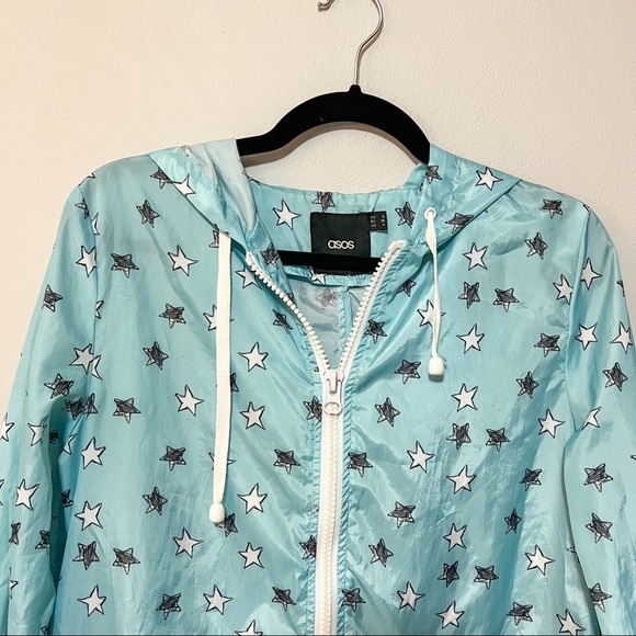 ASOS Blue Star Rain Jacket - Picture 2 of 4
